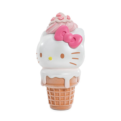 2025 CON EXCLUSIVE: Hello Kitty® Ice Cream Cone 6” Vinyl Art Figure – Pearlescent Vanilla with Strawberry Edition (Limited Edition of 500)
