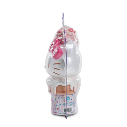 2025 CON EXCLUSIVE: Hello Kitty® Ice Cream Cone 6” Vinyl Art Figure – Pearlescent Vanilla with Strawberry Edition (Limited Edition of 500)