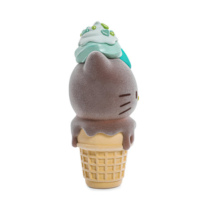 2025 CON EXCLUSIVE: Hello Kitty® Ice Cream Cone 6” Vinyl Art Figure – Flocked Chocolate with Mint Edition (Limited Edition of 500)