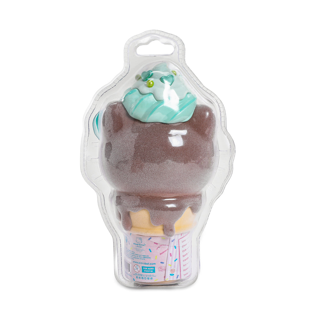2025 CON EXCLUSIVE: Hello Kitty® Ice Cream Cone 6” Vinyl Art Figure – Flocked Chocolate with Mint Edition (Limited Edition of 500)