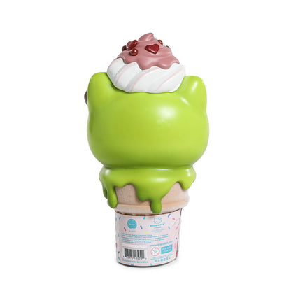 2025 CON EXCLUSIVE: Hello Kitty® Ice Cream Cone 6” Vinyl Art Figure – Glow-in-the-Dark Matcha with Chocolate Edition (Limited Edition of 500)