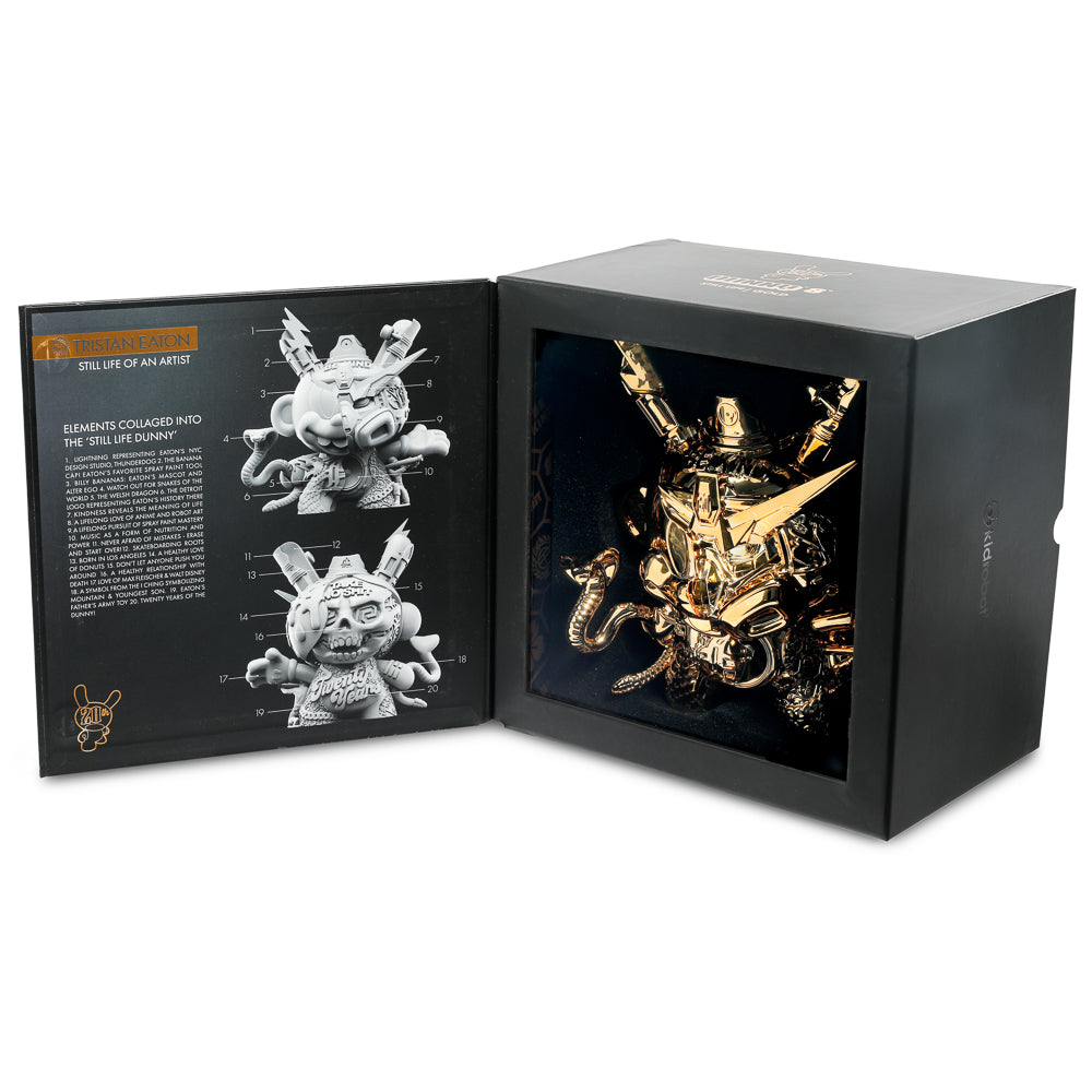 DCON 2024: 20th Anniversary Still Life Dunny 8" Art Figure by Tristan Eaton - Montana Gold Edition (Limited Edition of 300)