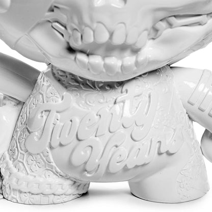 20th Anniversary Still Life Dunny 8" Art Figure - “Shock White” by Tristan Eaton