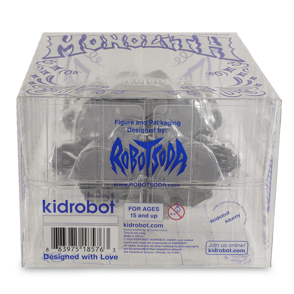 MONOLITH Dunny 8" Vinyl Art Figure by ROBOT SODA - Onyx Edition (Limited to 300)