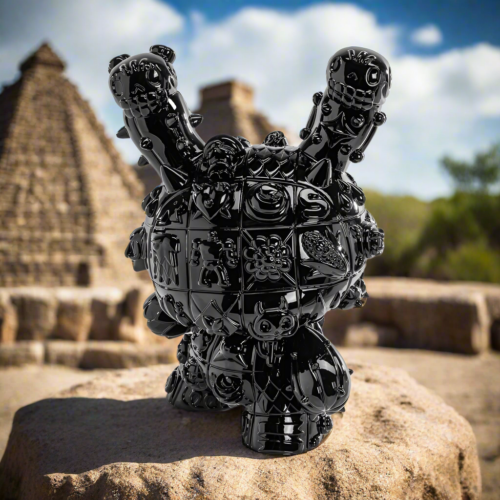MONOLITH 8" Dunny Art Figures by ROBOT SODA - Complete Series Bundle - Jade, Onyx & Sangre Limited Editions