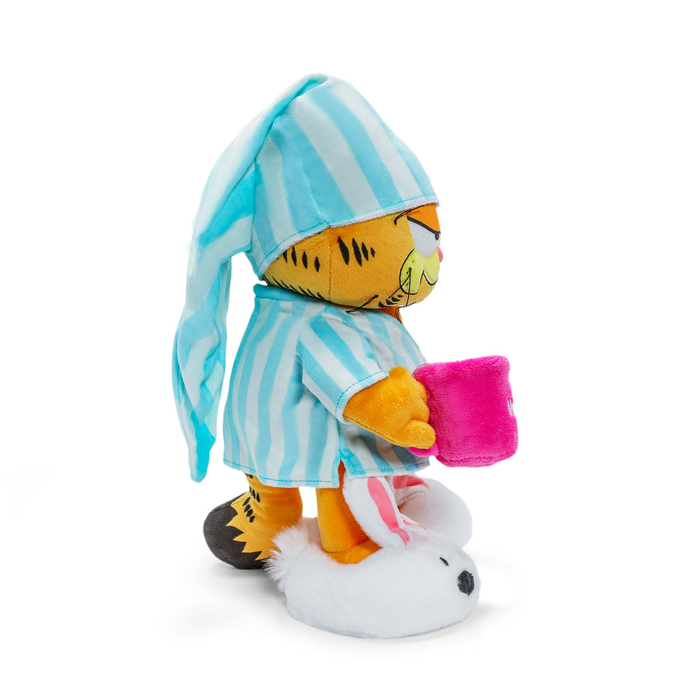 I Hate Mondays Grouchy Garfield in Pajamas and Slippers 13” Plush