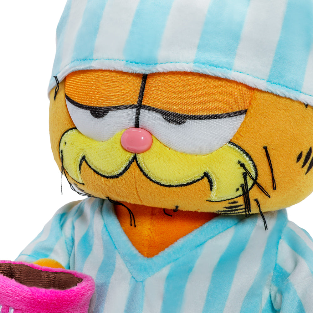 I Hate Mondays Grouchy Garfield in Pajamas and Slippers 13” Plush