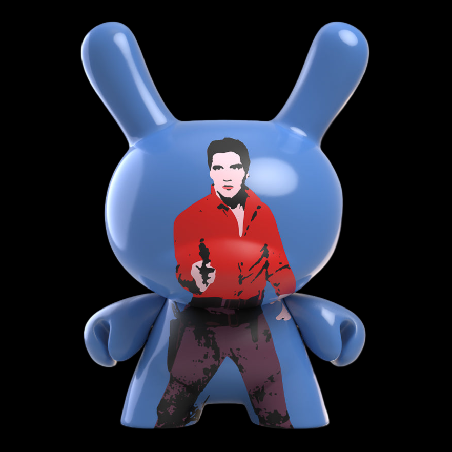 Andy Warhol 8” Masterpiece Flaming Star Elvis Dunny Art Figure - Limited Edition of 500