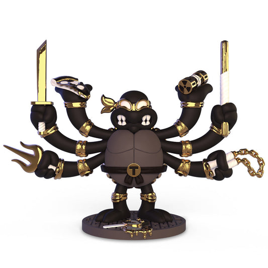 Teenage Mutant Ninja Turtles TMNT GURU Resin Art Figure by CHOGRIN - Black & Gold Edition