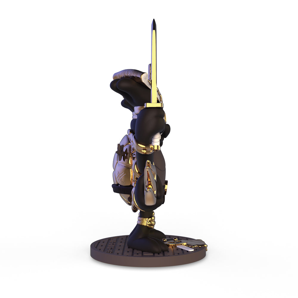 Teenage Mutant Ninja Turtles TMNT GURU Resin Art Figure by CHOGRIN - Black & Gold Edition