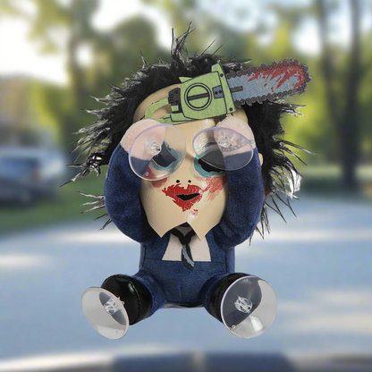 Texas Chainsaw Massacre Leatherface with Pretty Woman Mask Plush Window Clinger