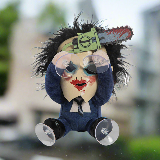 Texas Chainsaw Massacre Leatherface with Pretty Woman Mask Plush Window Clinger