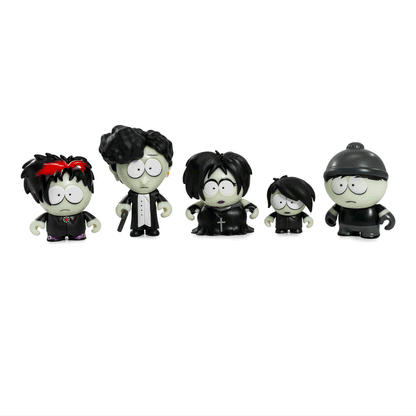 2024 CON EXCLUSIVE: South Park Goth Kids Glow-in-the-Dark Vinyl Mini Figures 5-Pack (Limited Edition of 500) - SOLD OUT