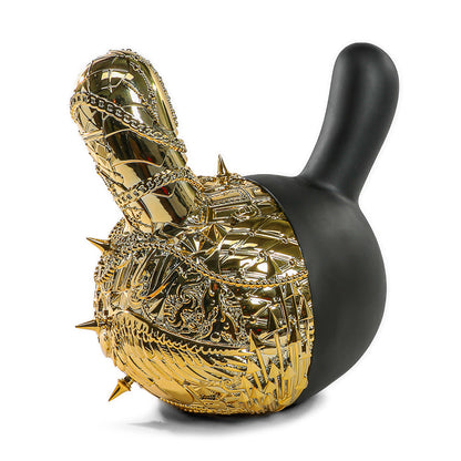 20th Anniversary Dunny Head 12" Art Figure - "Crown Jewels" by Tristan Eaton - Black & Gold Edition (Limited Edition of 300)