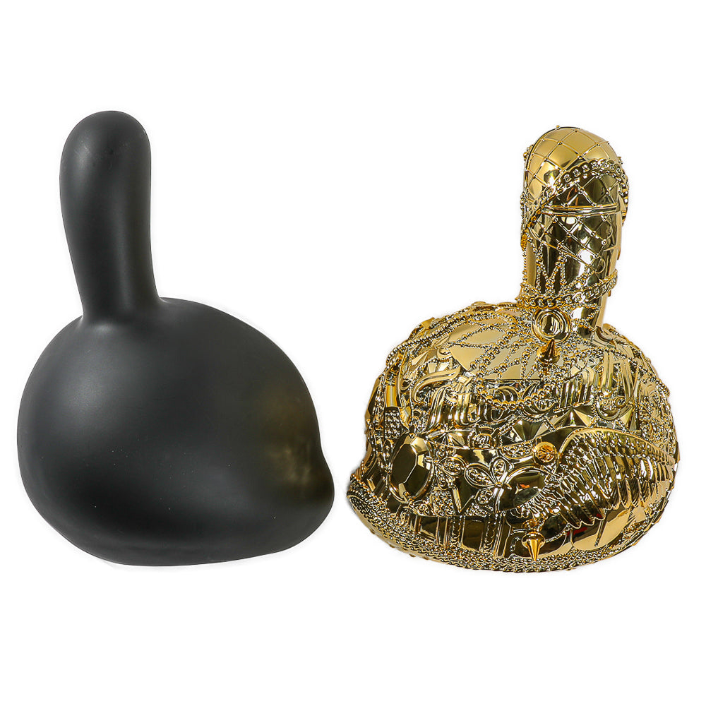 20th Anniversary Dunny Head 12" Art Figure - "Crown Jewels" by Tristan Eaton - Black & Gold Edition (Limited Edition of 300)