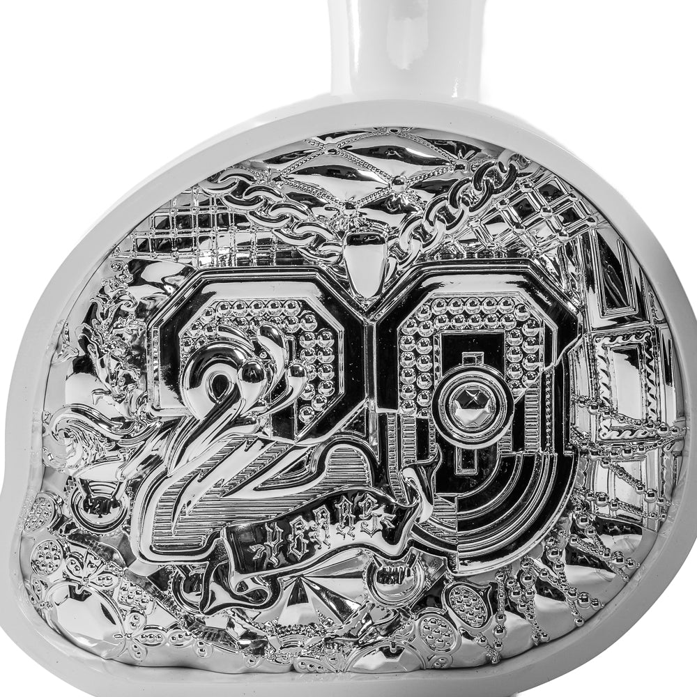 20th Anniversary Dunny Head 12" Art Figure - "Crown Jewels" by Tristan Eaton - White & Silver Edition (Limited Edition of 300)