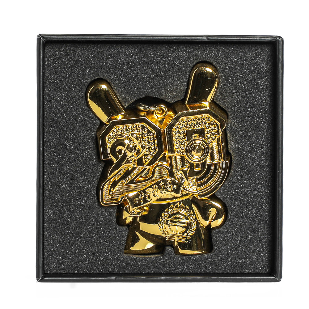 2024 CON EXCLUSIVE: 20th Anniversary Solid Metal Dunny Keychain - “Goldchrome” by Tristan Eaton (Limited Edition of 200)