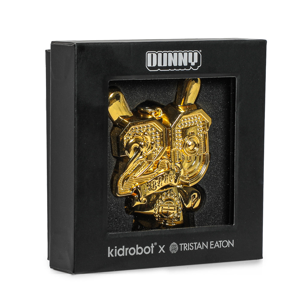 2024 CON EXCLUSIVE: 20th Anniversary Solid Metal Dunny Keychain - “Goldchrome” by Tristan Eaton (Limited Edition of 200)