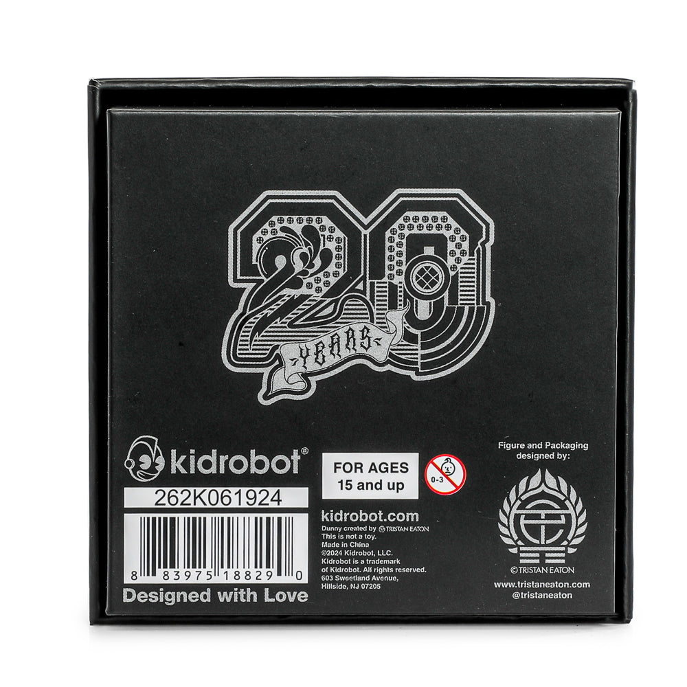 20th Anniversary Solid Metal Dunny Keychain - “Silverchrome” by Tristan Eaton (Limited Edition of 200)