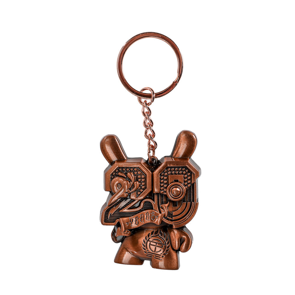 20th Anniversary Solid Metal Dunny Keychain - “Copperchrome” by Tristan Eaton (Limited Edition of 200)