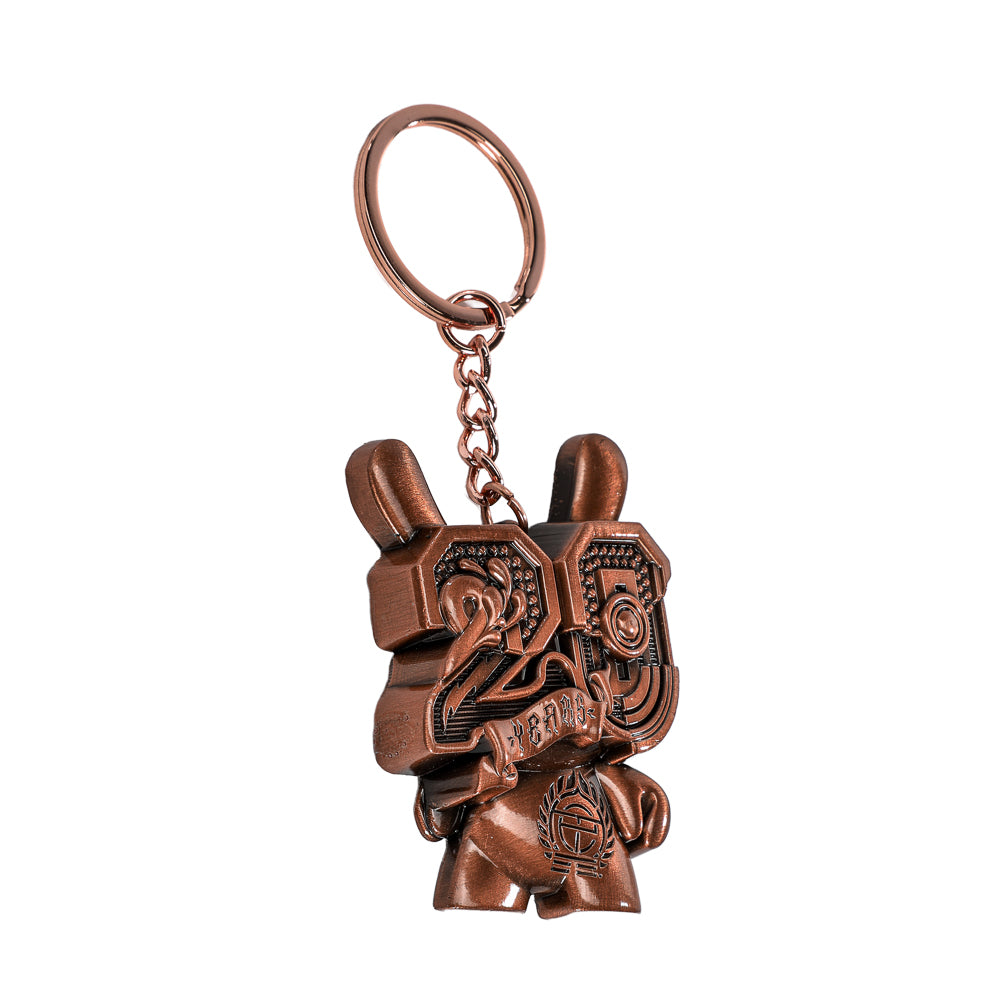 20th Anniversary Solid Metal Dunny Keychain - “Copperchrome” by Tristan Eaton (Limited Edition of 200)