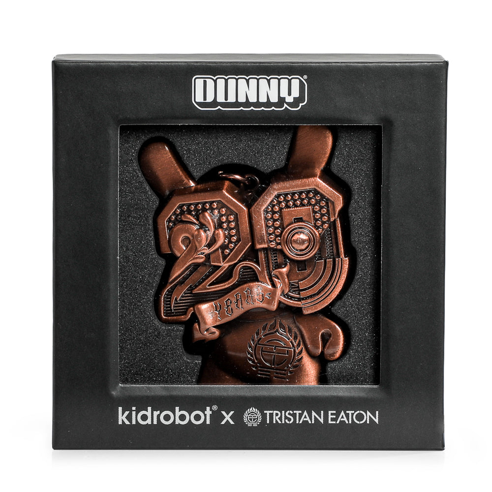 20th Anniversary Solid Metal Dunny Keychain - “Copperchrome” by Tristan Eaton (Limited Edition of 200)