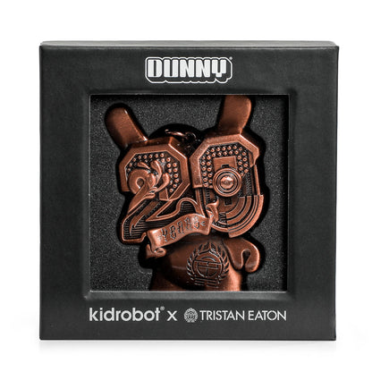 20th Anniversary Solid Metal Dunny Keychain - “Copperchrome” by Tristan Eaton (Limited Edition of 200)