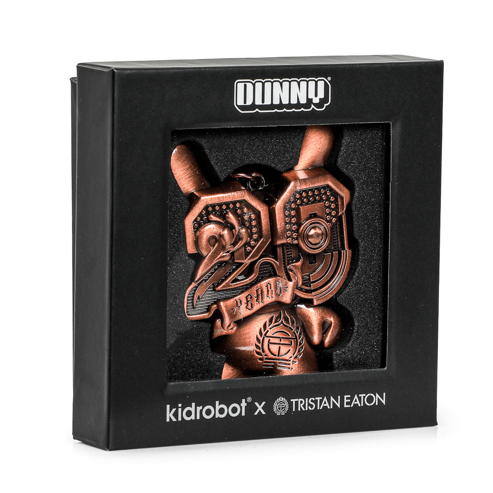 20th Anniversary Solid Metal Dunny Keychain - “Copperchrome” by Tristan Eaton (Limited Edition of 200)