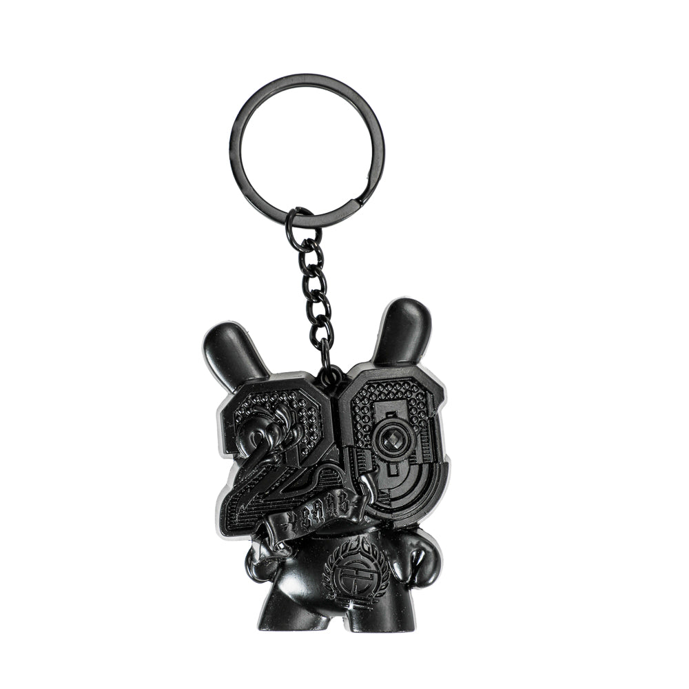 20th Anniversary Solid Metal Dunny Keychain - “Shock Black” by Tristan Eaton (Limited Edition of 200)