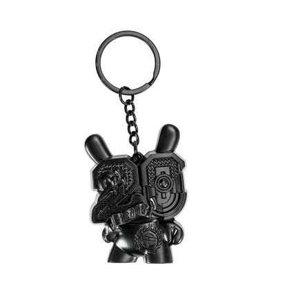 20th Anniversary Solid Metal Dunny Keychain - “Shock Black” by Tristan Eaton (Limited Edition of 200)