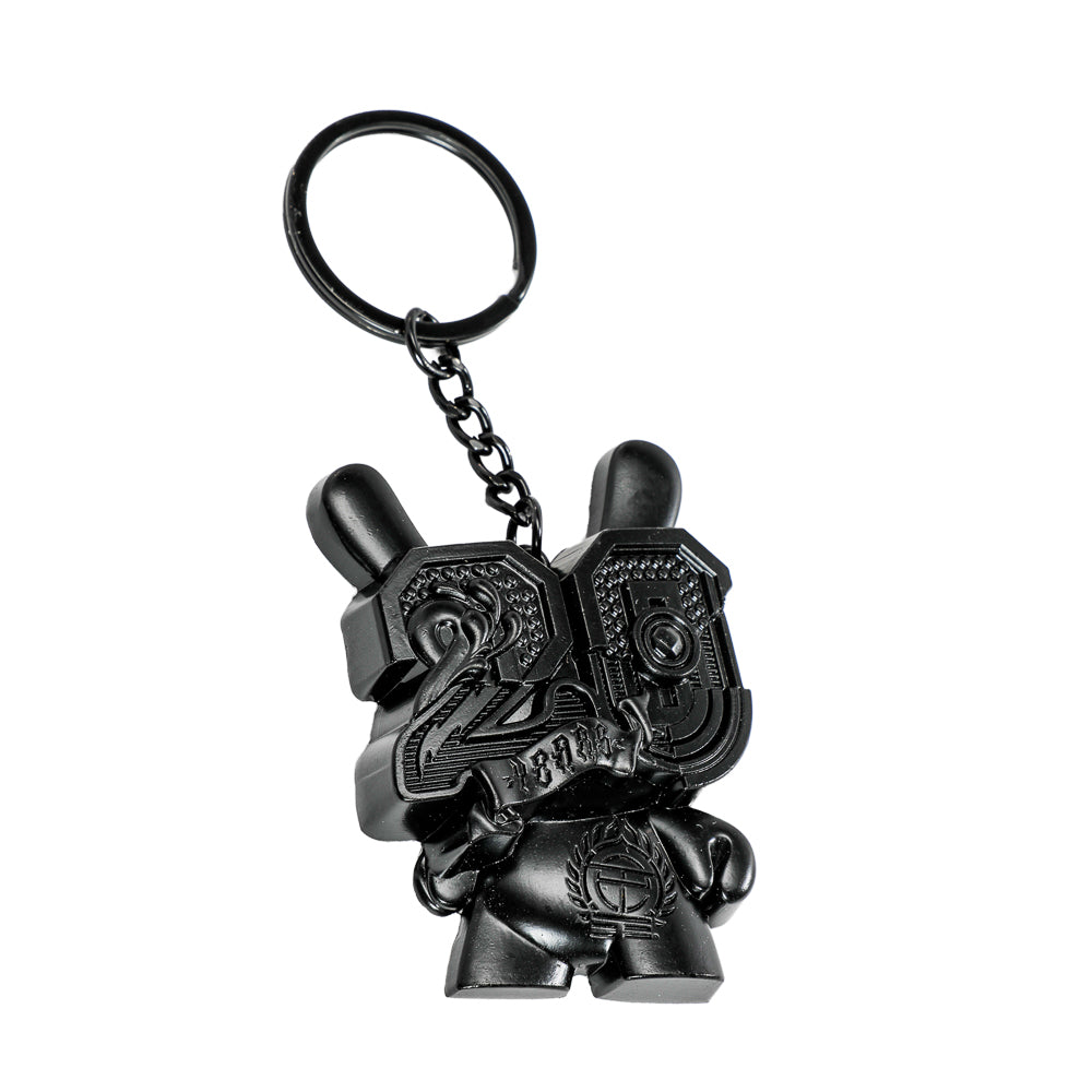 20th Anniversary Solid Metal Dunny Keychain - “Shock Black” by Tristan Eaton (Limited Edition of 200)