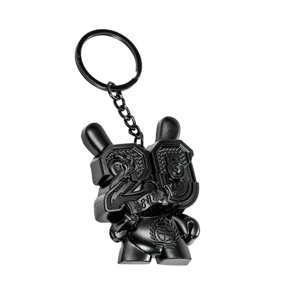 20th Anniversary Solid Metal Dunny Keychain - “Shock Black” by Tristan Eaton (Limited Edition of 200)