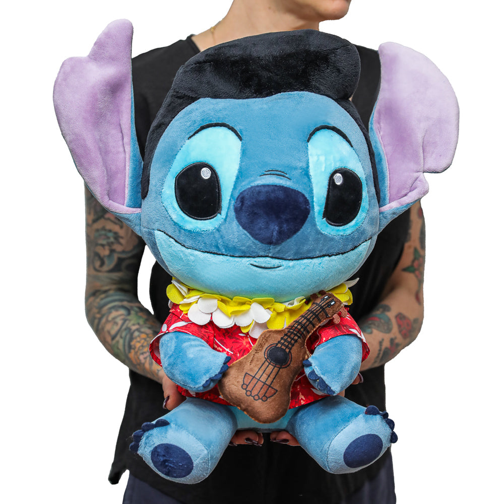 Disney Stitch - Hawaiian Elvis HugMe Plush with Shake Action