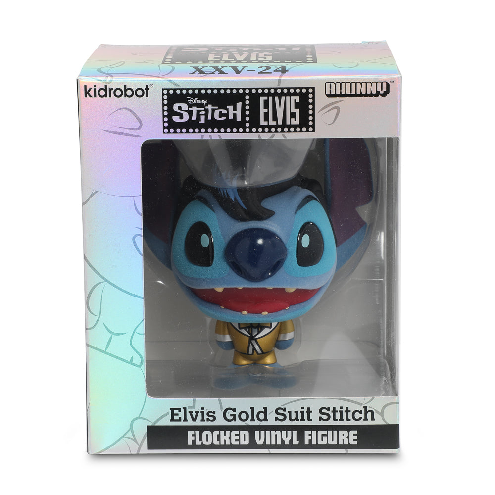 Disney Stitch - Gold Suit Elvis Bhunny 4” Flocked Vinyl Figure