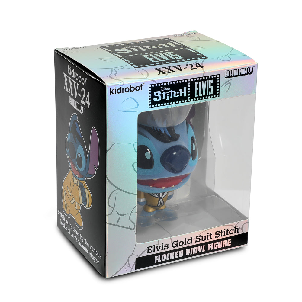 Disney Stitch - Gold Suit Elvis Bhunny 4” Flocked Vinyl Figure