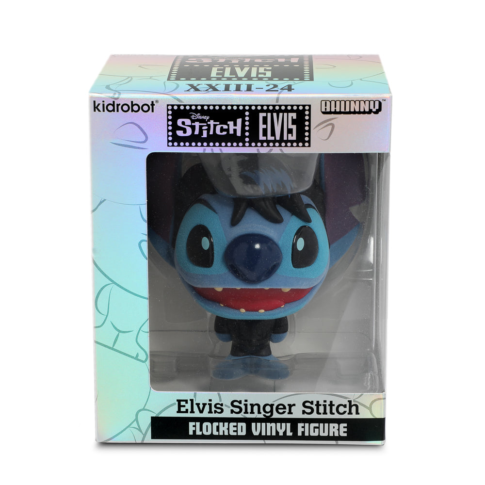 Disney Stitch - Singer Elvis Bhunny 4” Flocked Vinyl Figure