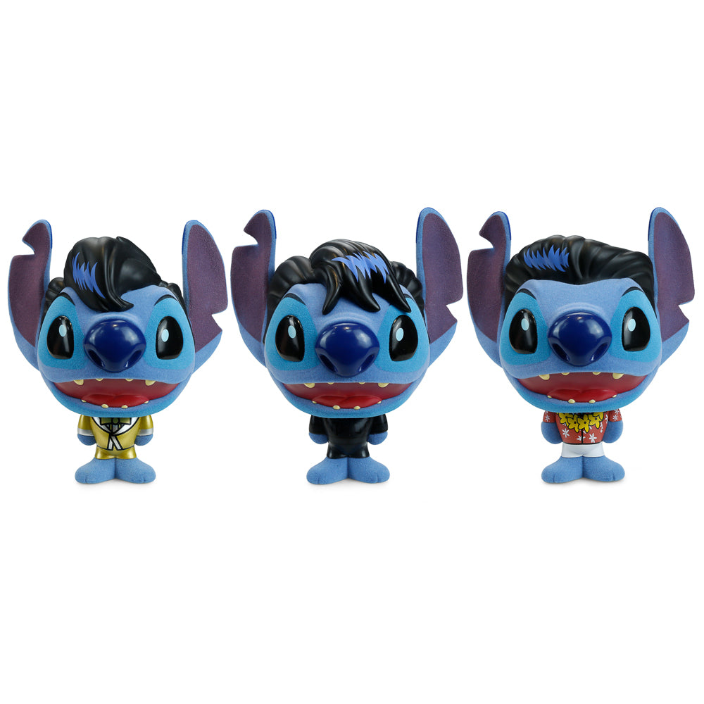 Disney Stitch - Elvis Bhunny 4” Flocked Vinyl Figure Set