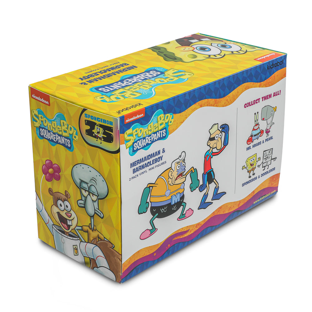 SpongeBob SquarePants - Mermaidman & Barnacleboy Vinyl Mini Figure 2-Pack