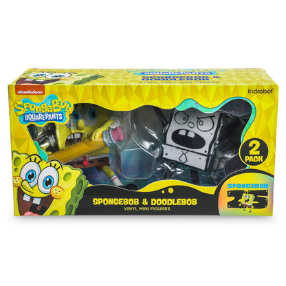 SpongeBob SquarePants - SpongeBob & DoodleBob Vinyl Mini Figure 2-Pack