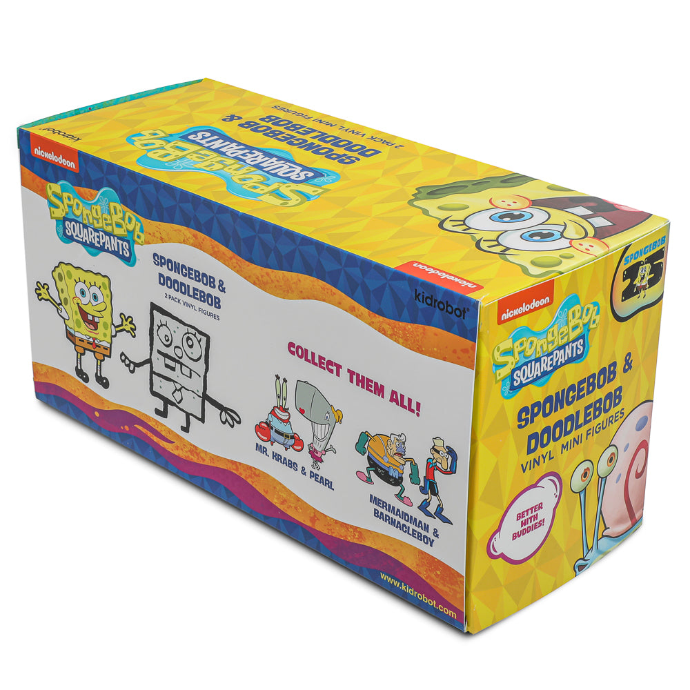 SpongeBob SquarePants - SpongeBob & DoodleBob Vinyl Mini Figure 2-Pack