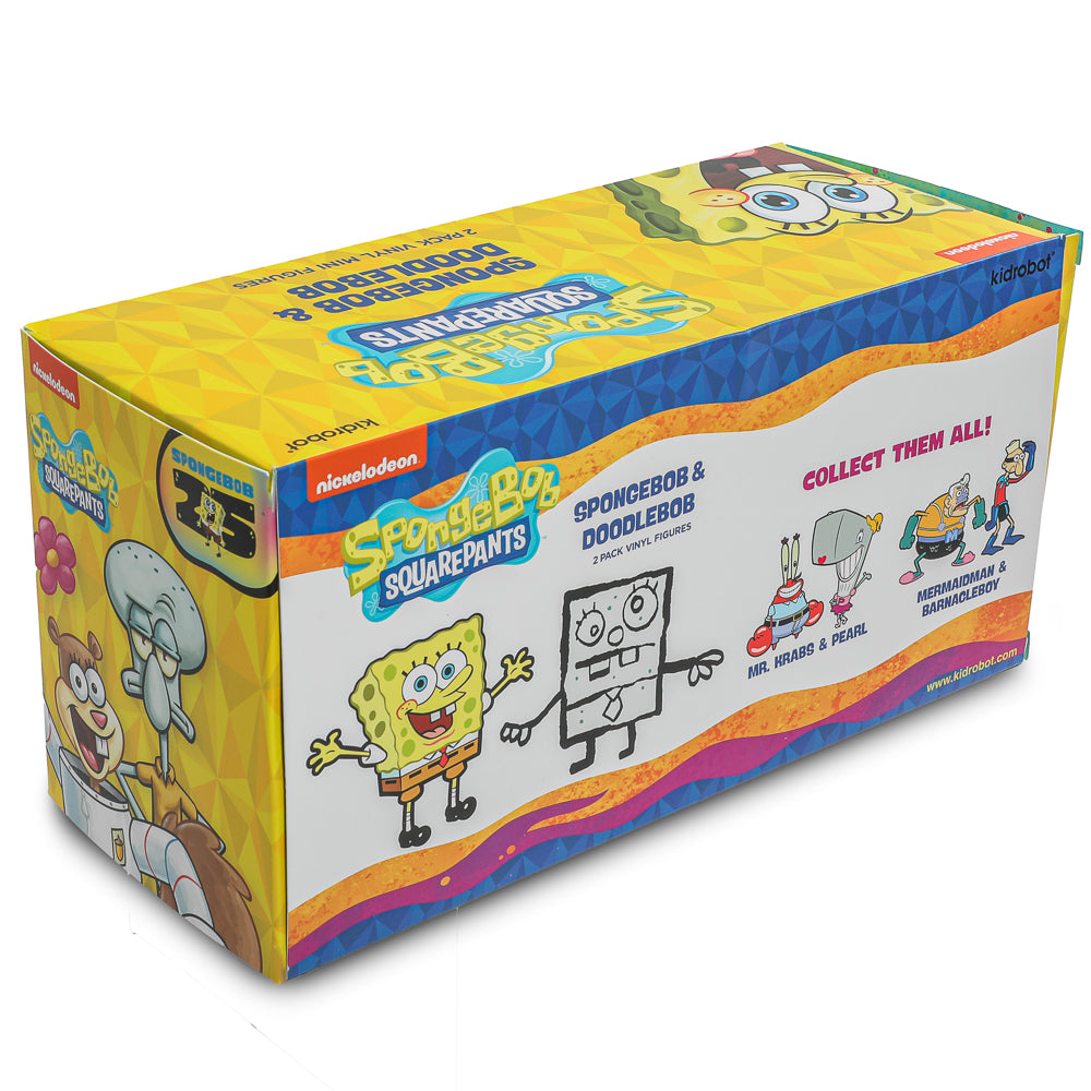 SpongeBob SquarePants - SpongeBob & DoodleBob Vinyl Mini Figure 2-Pack