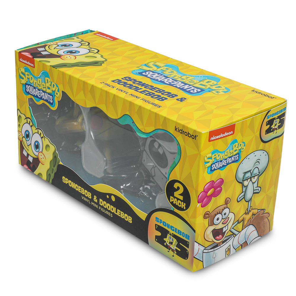 SpongeBob SquarePants - SpongeBob & DoodleBob Vinyl Mini Figure 2-Pack