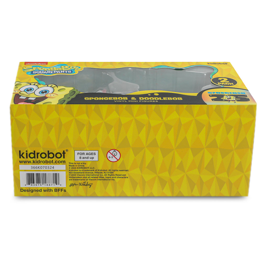 SpongeBob SquarePants - SpongeBob & DoodleBob Vinyl Mini Figure 2-Pack