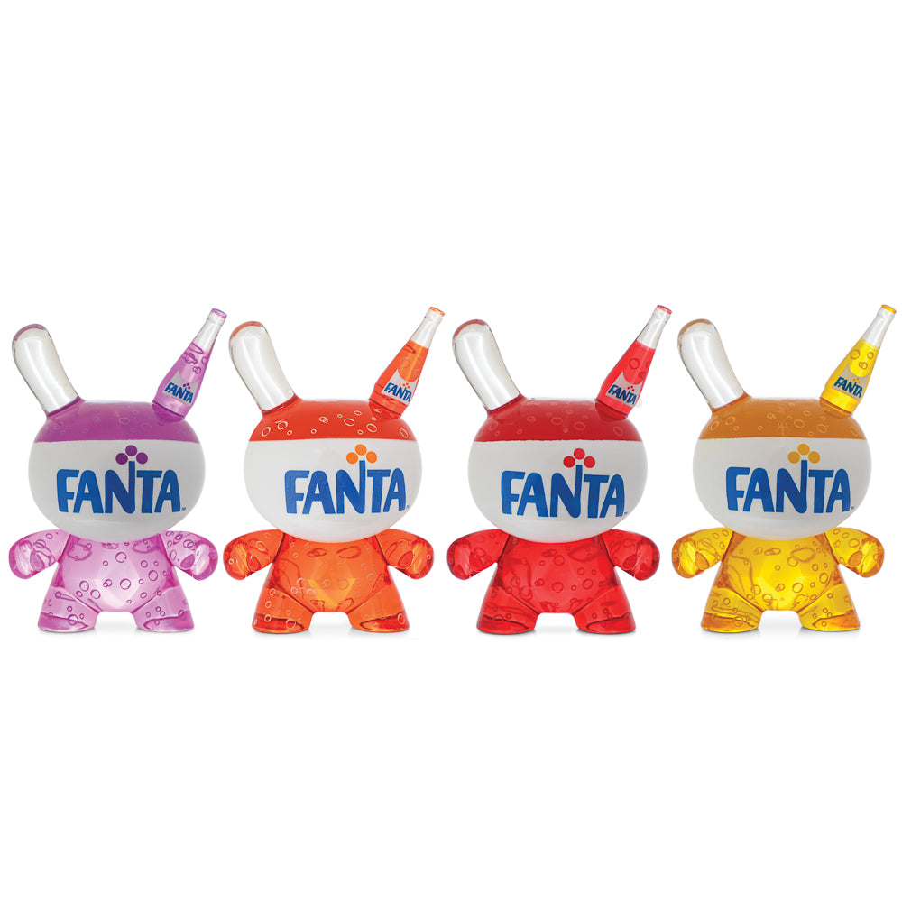 Kidrobot & Fanta® 3" Resin Dunny Art Figure 4-Pack