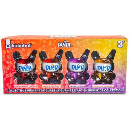 Kidrobot & Fanta® 3" Resin Dunny Art Figure 4-Pack