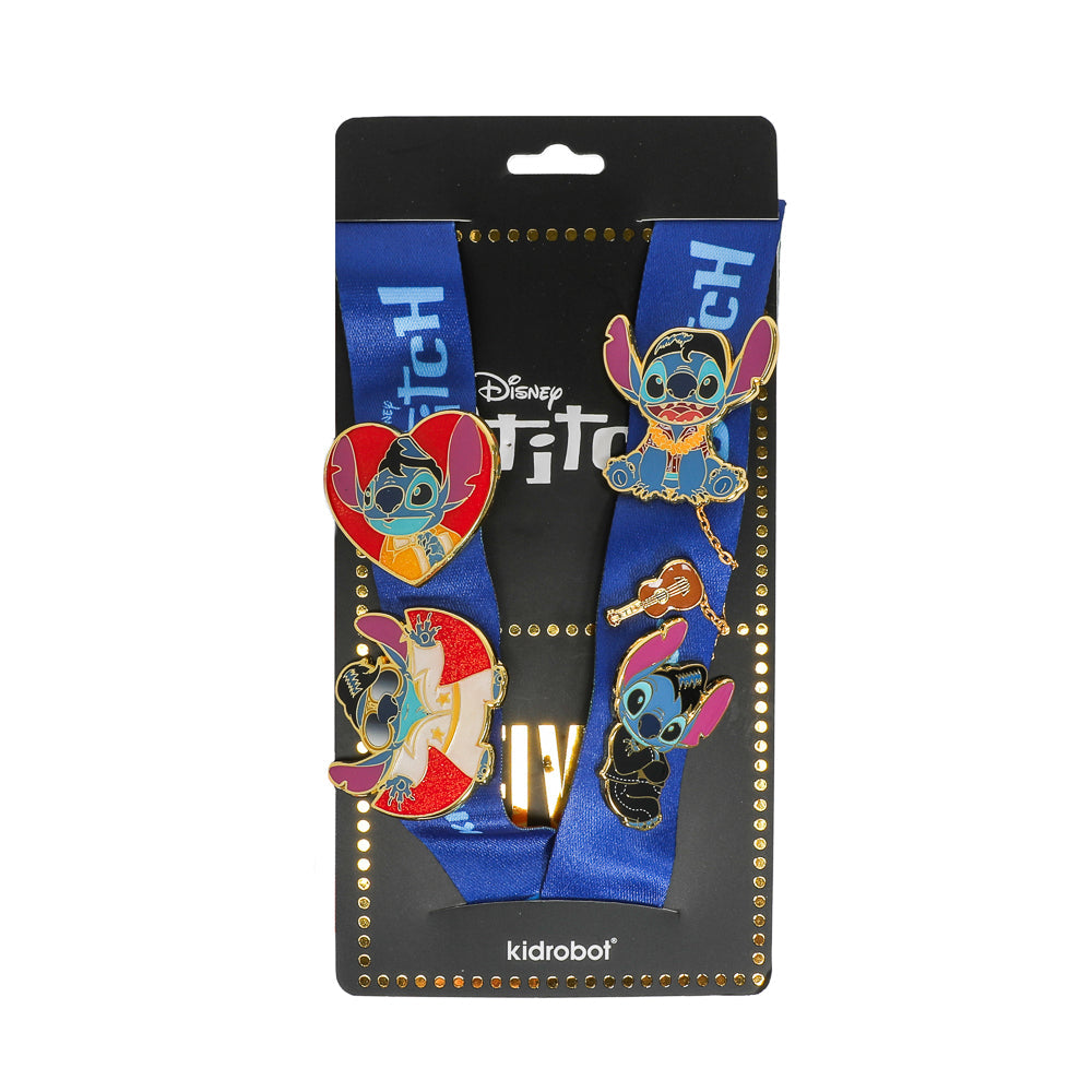 D23: Disney Stitch - Elvis Deluxe Pins & Lanyard Set