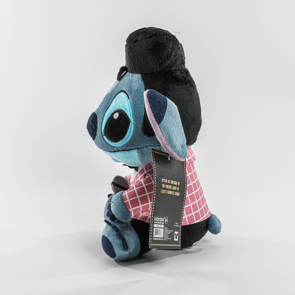 Disney Stitch - Pink-Checkered Elvis Phunny Plush