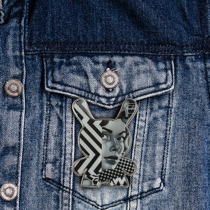 20th Anniversary Monochromic Dunny Pin by Tristan Eaton (Limited Edition of 500)