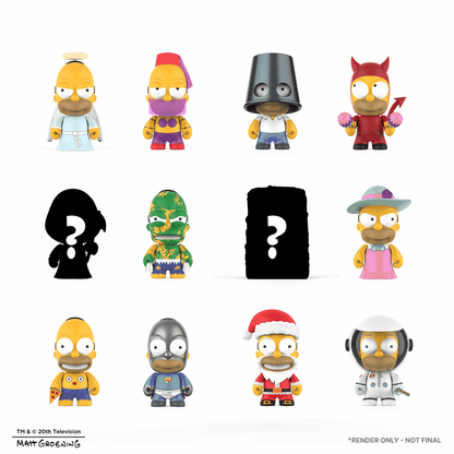 The Simpsons Many Faces of Homer Blind Box Mini Figure Series
