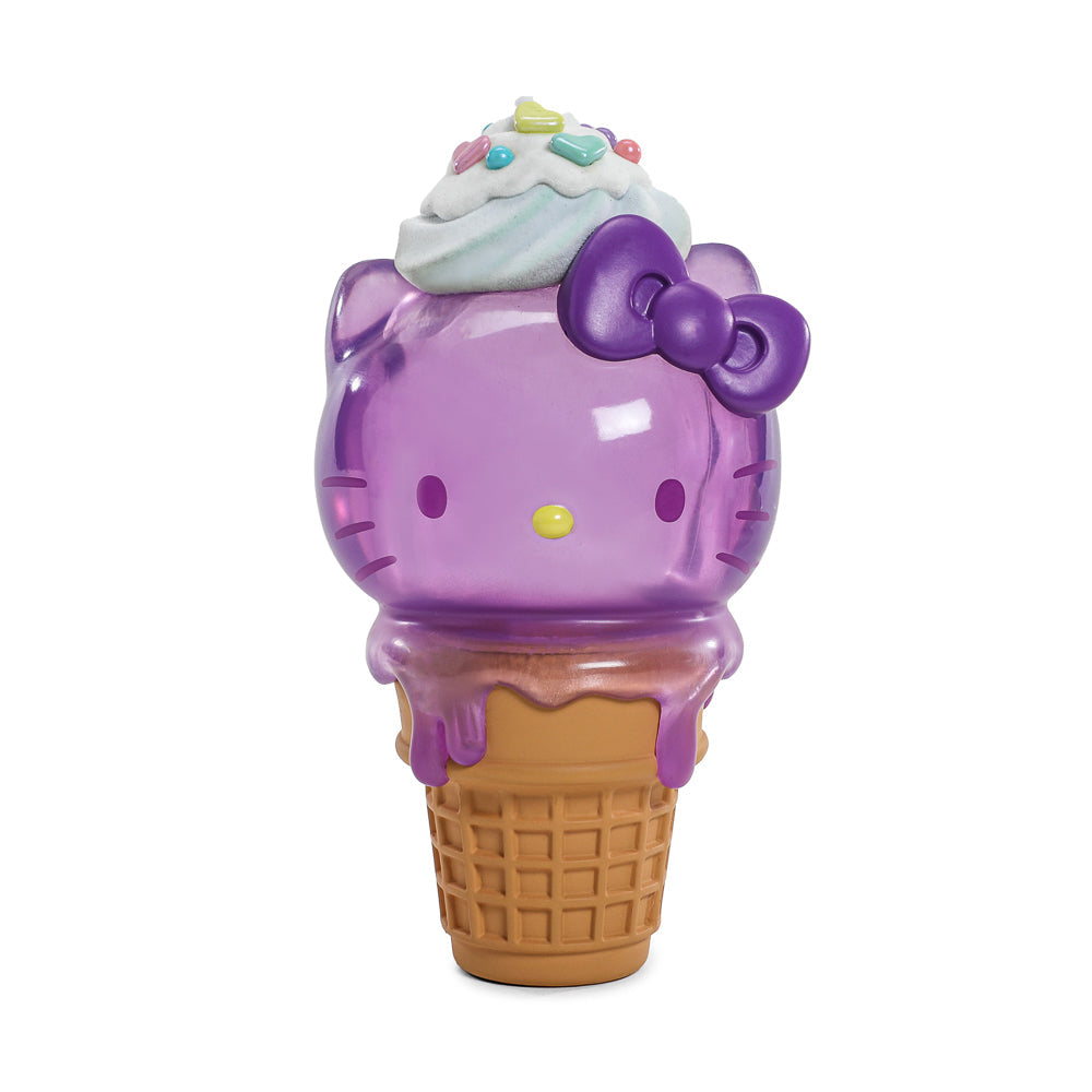 Hello Kitty® Ice Cream Cone 6” Vinyl Art Figure – Translucent Ube Edition - Kidrobot.com Exclusive (Limited Edition of 500)